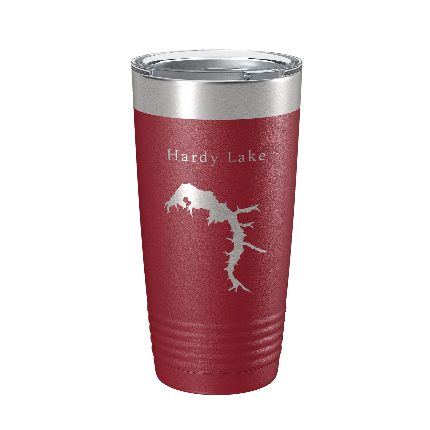 Hardy Lake Map Tumbler Travel Mug Insulated Laser Engraved Coffee Cup Indiana 20 oz-18