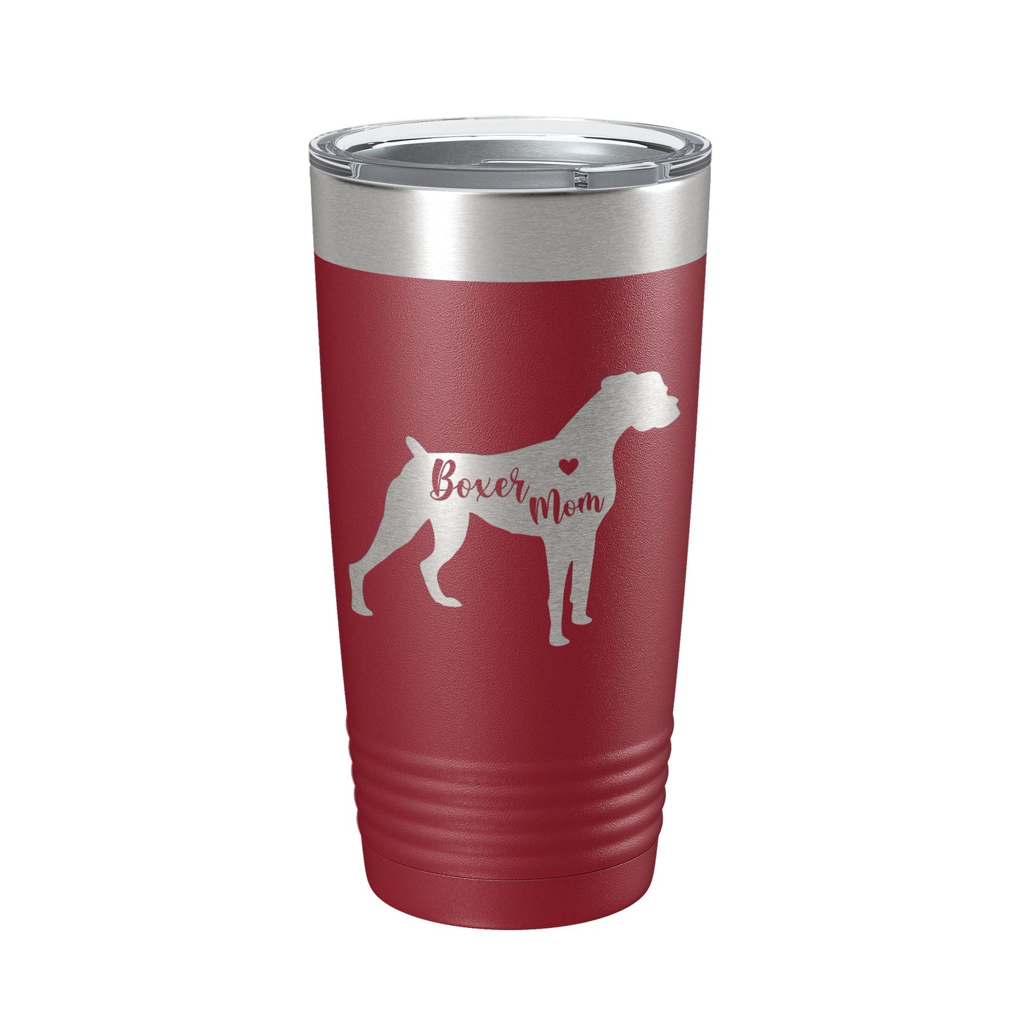Boxer Mom Tumbler Dog Travel Mug Gift Insulated Laser Engraved Coffee Cup 20 oz-18