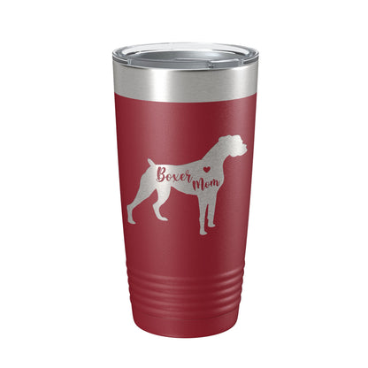 Boxer Mom Tumbler Dog Travel Mug Gift Insulated Laser Engraved Coffee Cup 20 oz-18