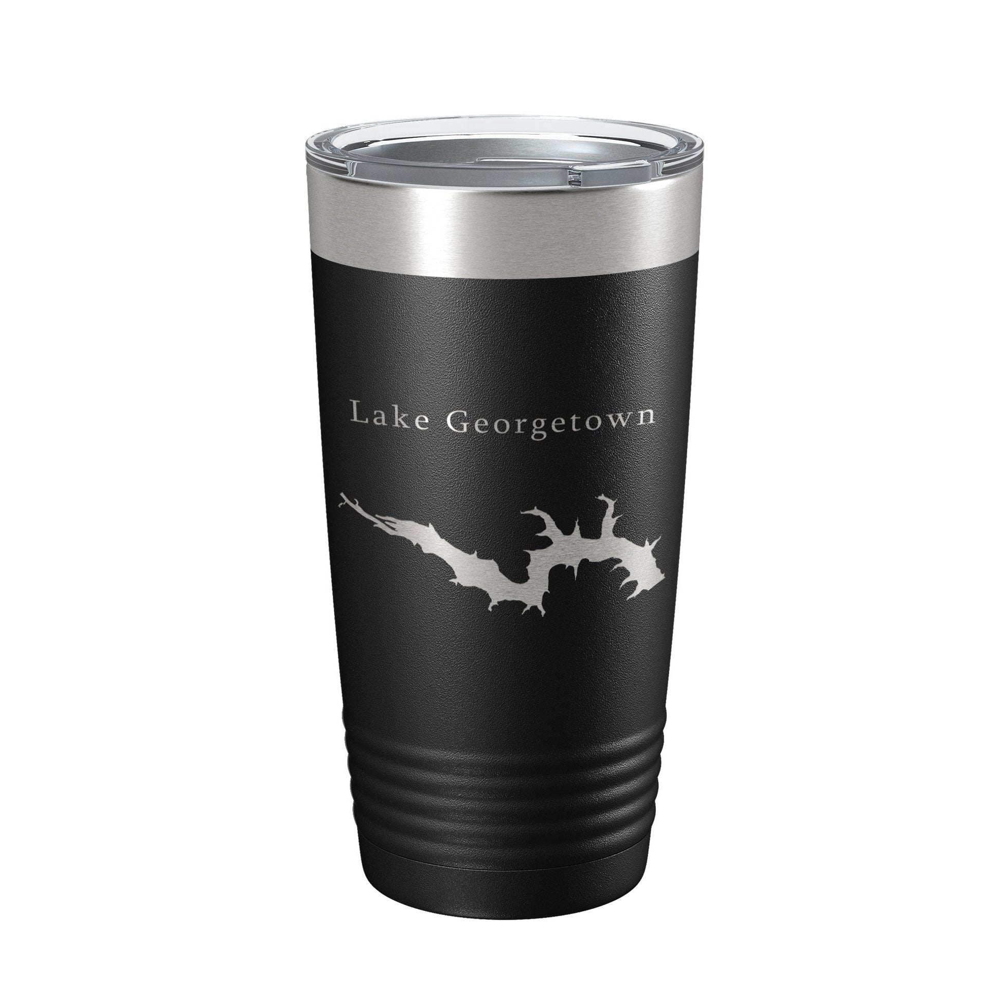 Lake Georgetown Map Tumbler Travel Mug Insulated Laser Engraved Coffee Cup Texas 20 oz-5
