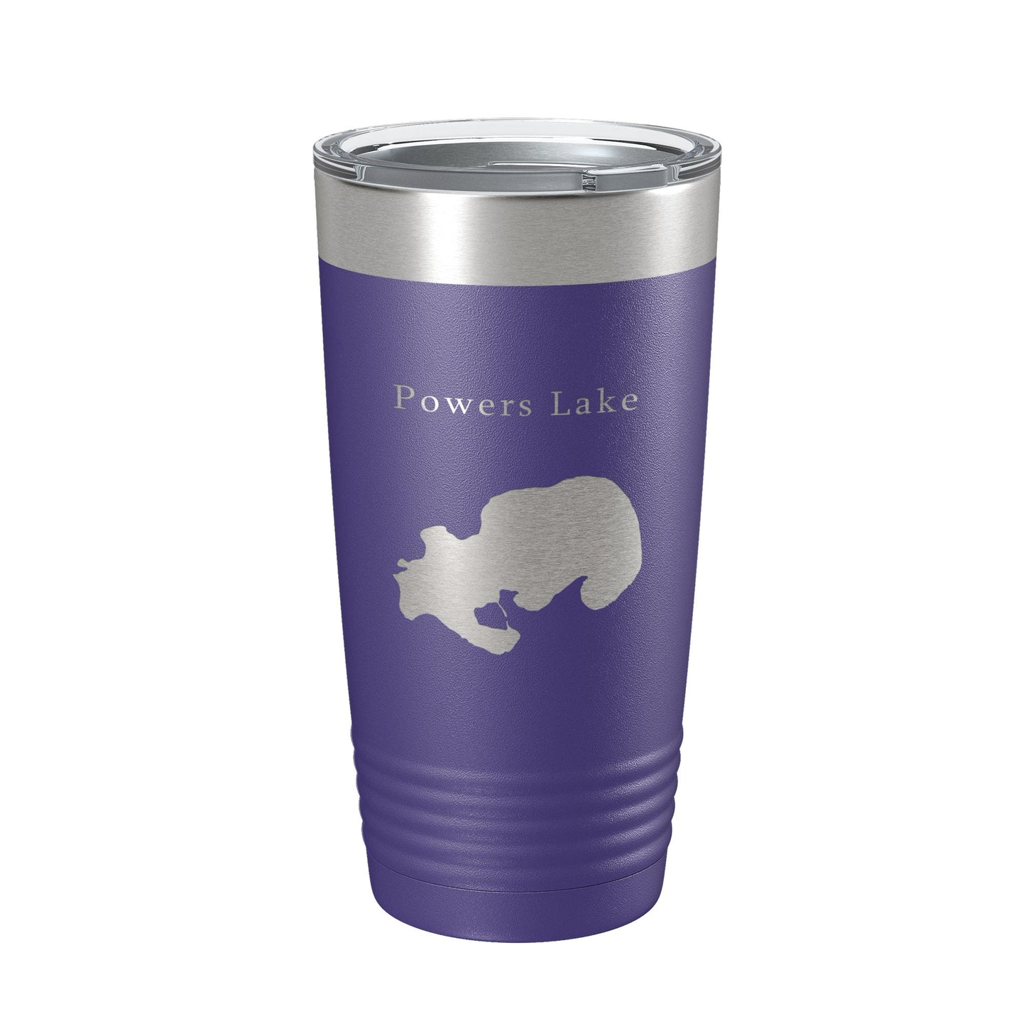 Powers Lake Map Tumbler Travel Mug Insulated Laser Engraved Coffee Cup Wisconsin 20 oz-15