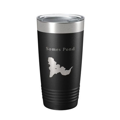 Somes Pond Tumbler Lake Map Travel Mug Insulated Laser Engraved Coffee Cup Acadia Maine 20 oz-5