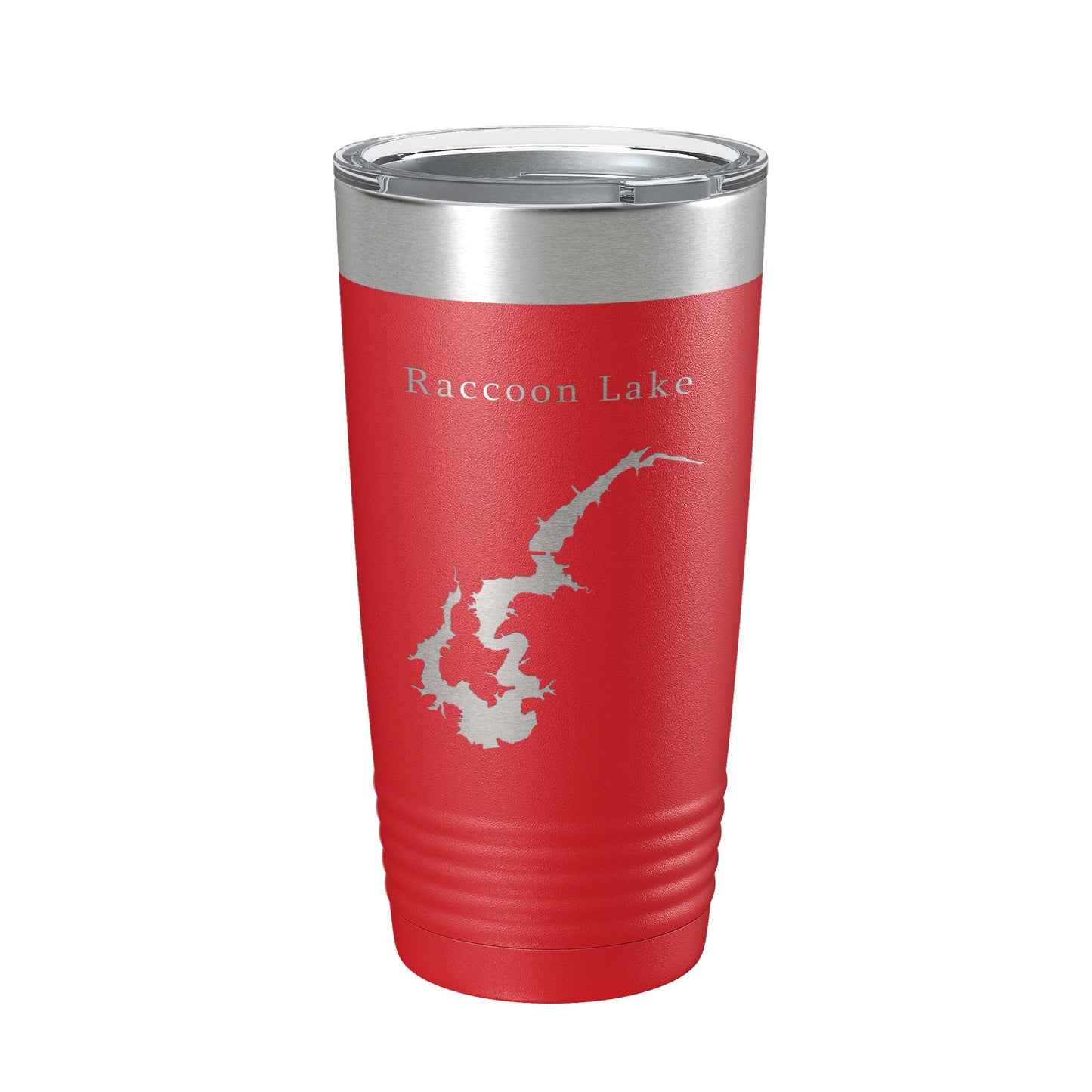 Raccoon Lake Map Tumbler Travel Mug Insulated Laser Engraved Coffee Cup Indiana 20 oz-10