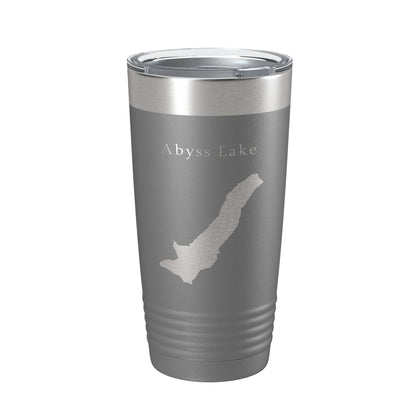Abyss Lake Map Tumbler Travel Mug Insulated Laser Engraved Coffee Cup Alaska 20 oz-16