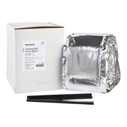 Padded Splint Roll McKesson 5 Inch X 15 Foot Fiberglass White