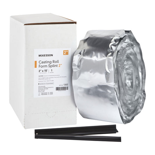 Padded Splint Roll McKesson 2 Inch X 15 Foot Fiberglass White