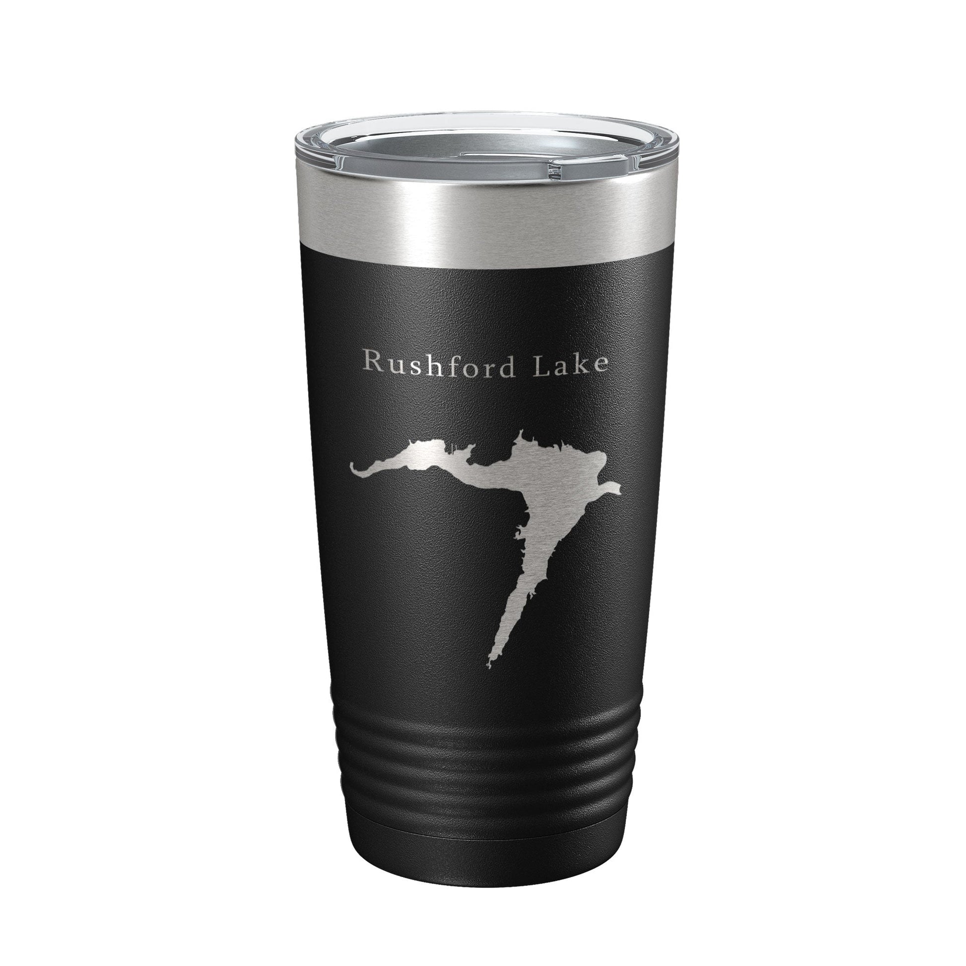 Rushford Lake Map Tumbler Travel Mug Insulated Laser Engraved Coffee Cup New York 20 oz-5