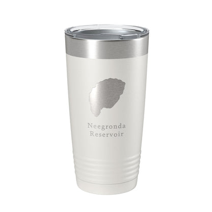 Neegronda Reservoir Tumbler Lake Map Travel Mug Insulated Laser Engraved Coffee Cup Colorado 20 oz-7