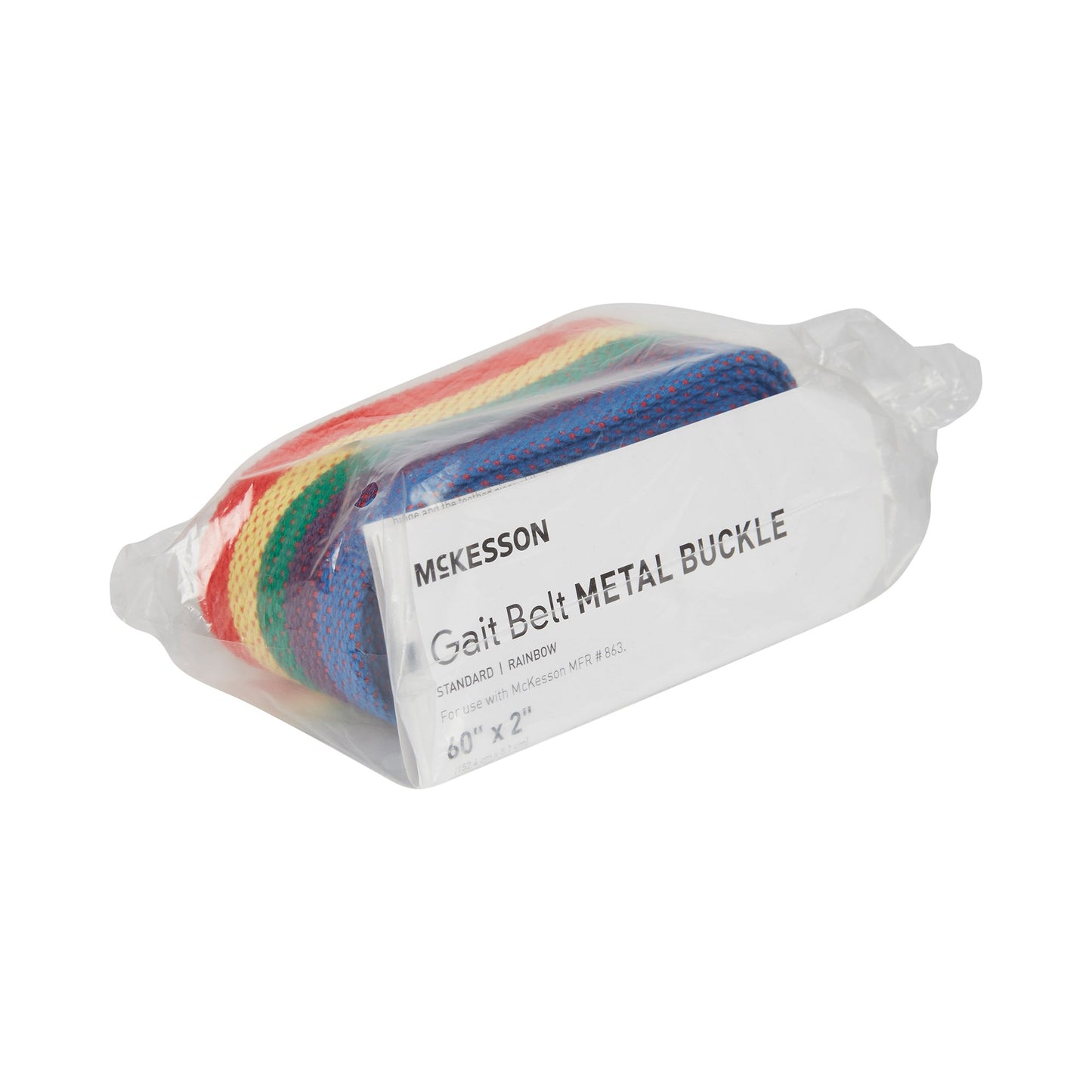 Gait Belt McKesson 60 Inch Length Rainbow Design Polyester