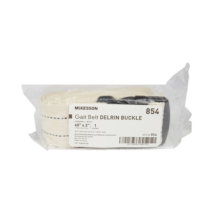 Gait Belt McKesson 60 Inch Length White Polyester