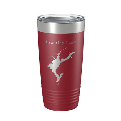 Brantley Lake Map Tumbler Travel Mug Insulated Laser Engraved Coffee Cup New Mexico 20 oz-18