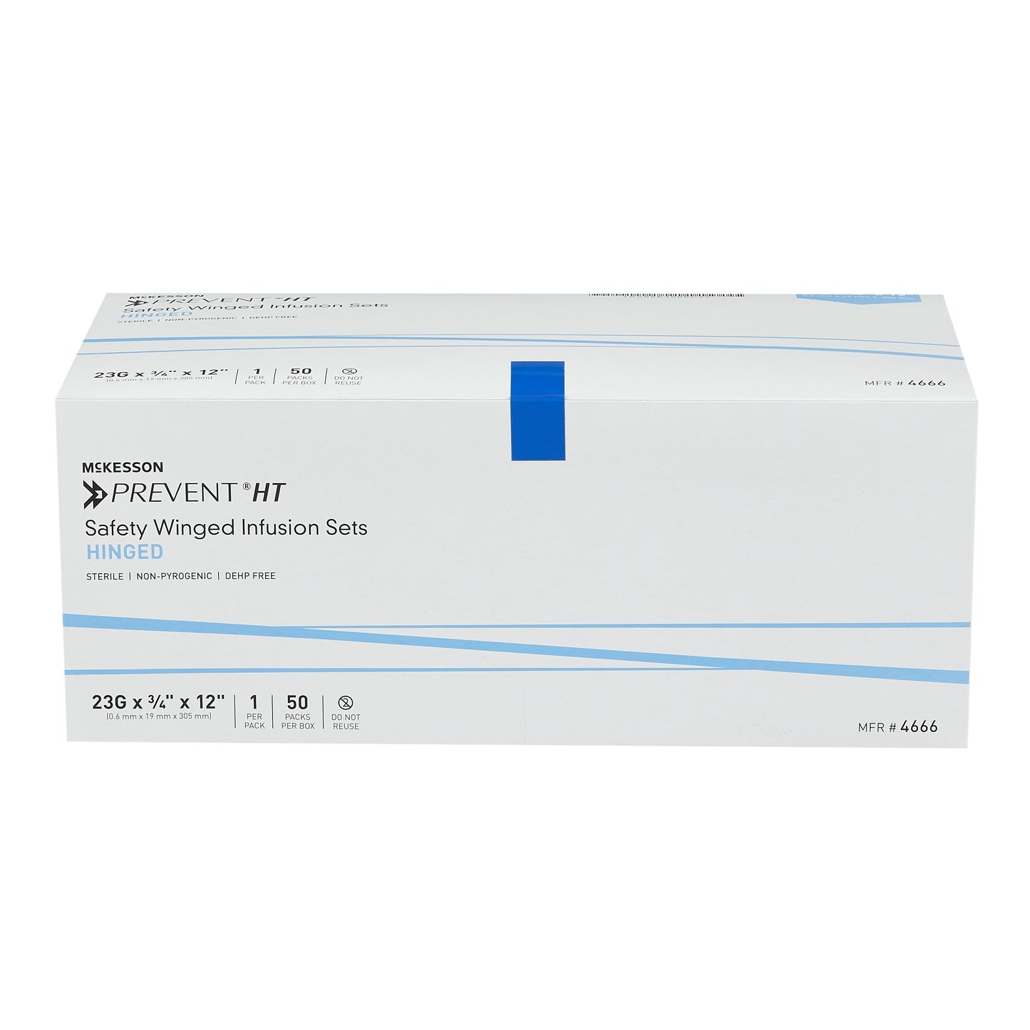 Infusion Set McKesson Prevent® 23 Gauge 3/4 Inch 12 Inch Tubing Without Port