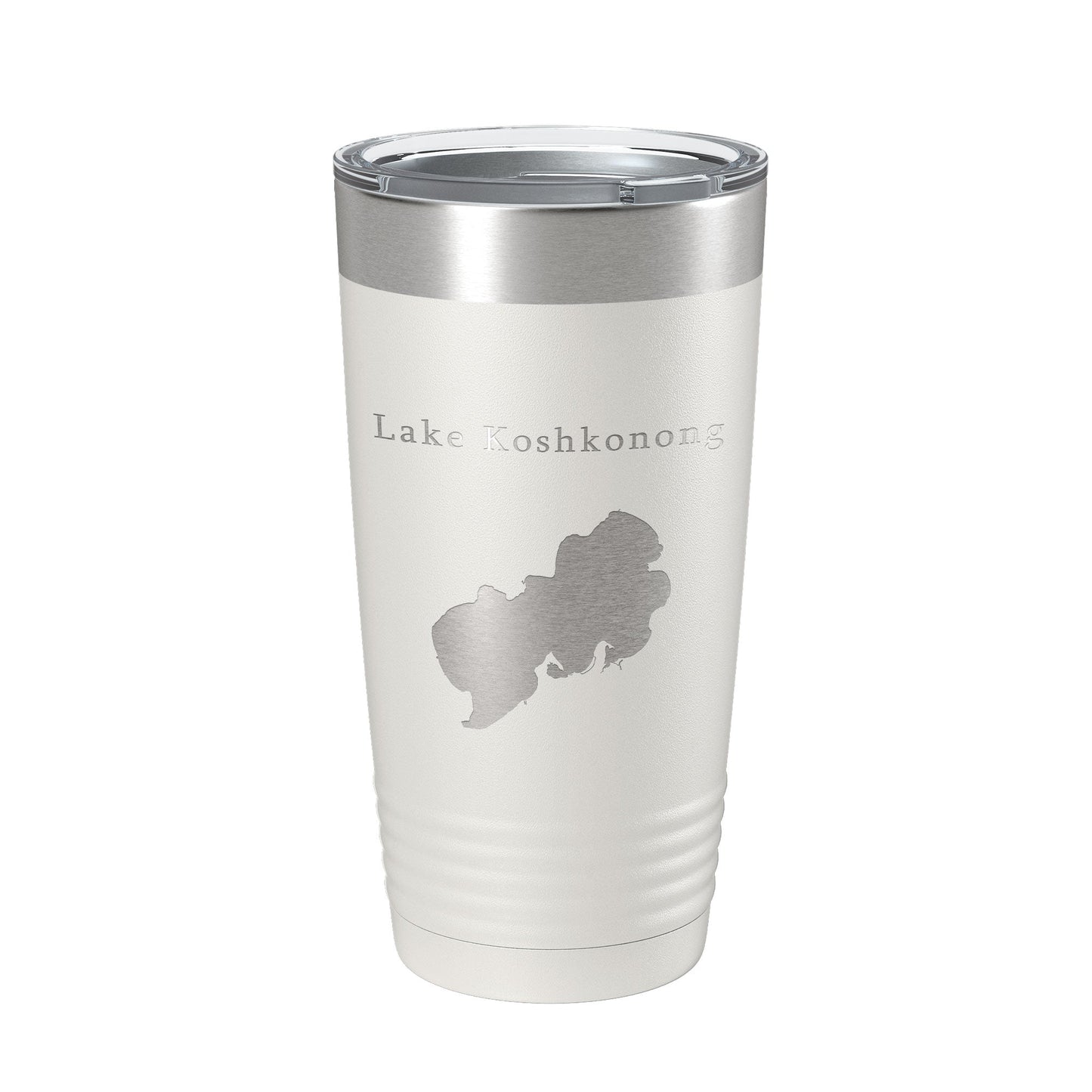Lake Koshkonong Map Tumbler Travel Mug Insulated Laser Engraved Coffee Cup Wisconsin 20 oz-1