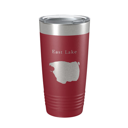 East Lake Map Tumbler Travel Mug Insulated Laser Engraved Coffee Cup Oregon 20 oz-18
