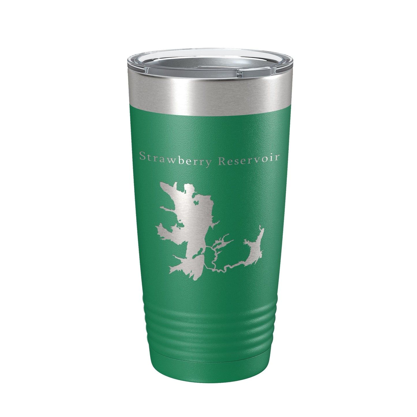 Strawberry Reservoir Tumbler Lake Map Travel Mug Insulated Laser Engraved Coffee Cup Utah 20 oz-9