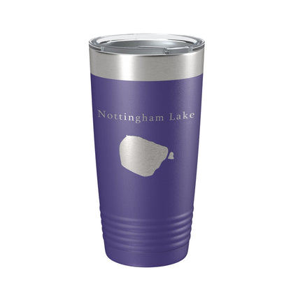 Nottingham Lake Map Tumbler Travel Mug Insulated Laser Engraved Coffee Cup Colorado 20 oz-15