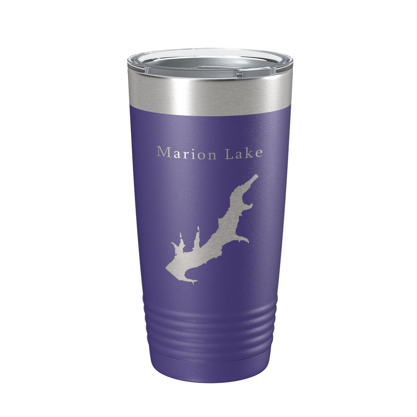 Marion Lake Map Tumbler Travel Mug Insulated Laser Engraved Coffee Cup Kansas 20 oz-15