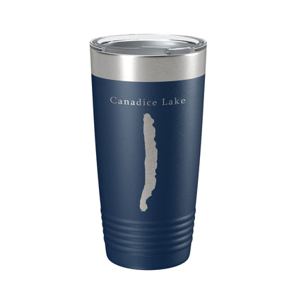Canadice Lake Map Tumbler Travel Mug Insulated Laser Engraved Coffee Cup New York 20 oz-8