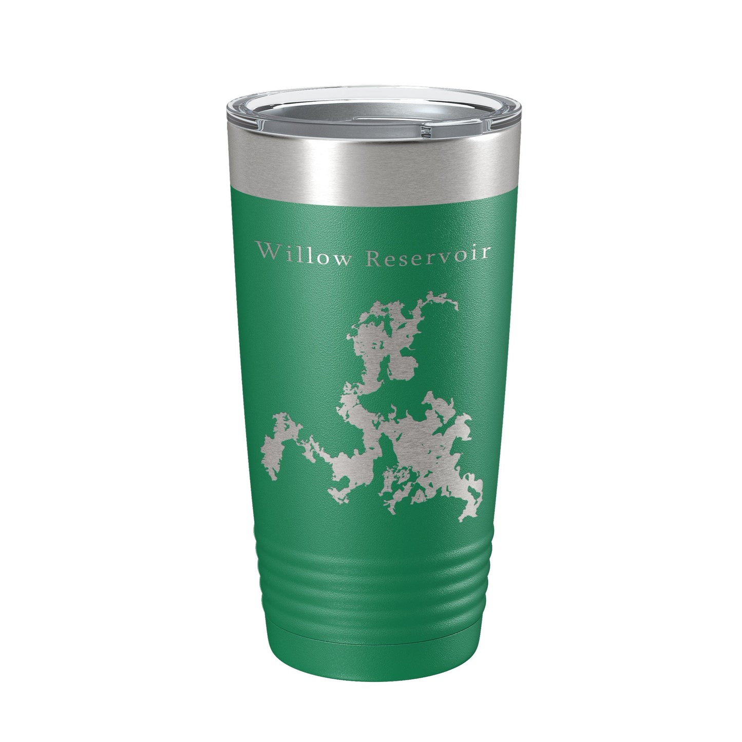 Willow Reservoir Tumbler Lake Map Travel Mug Insulated Laser Engraved Coffee Cup Wisconsin 20 oz-9
