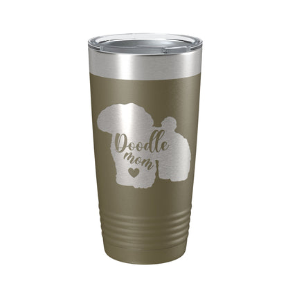 Doodle Mom Tumbler Dog Travel Mug Gift Insulated Laser Engraved Coffee Cup 20 oz-21