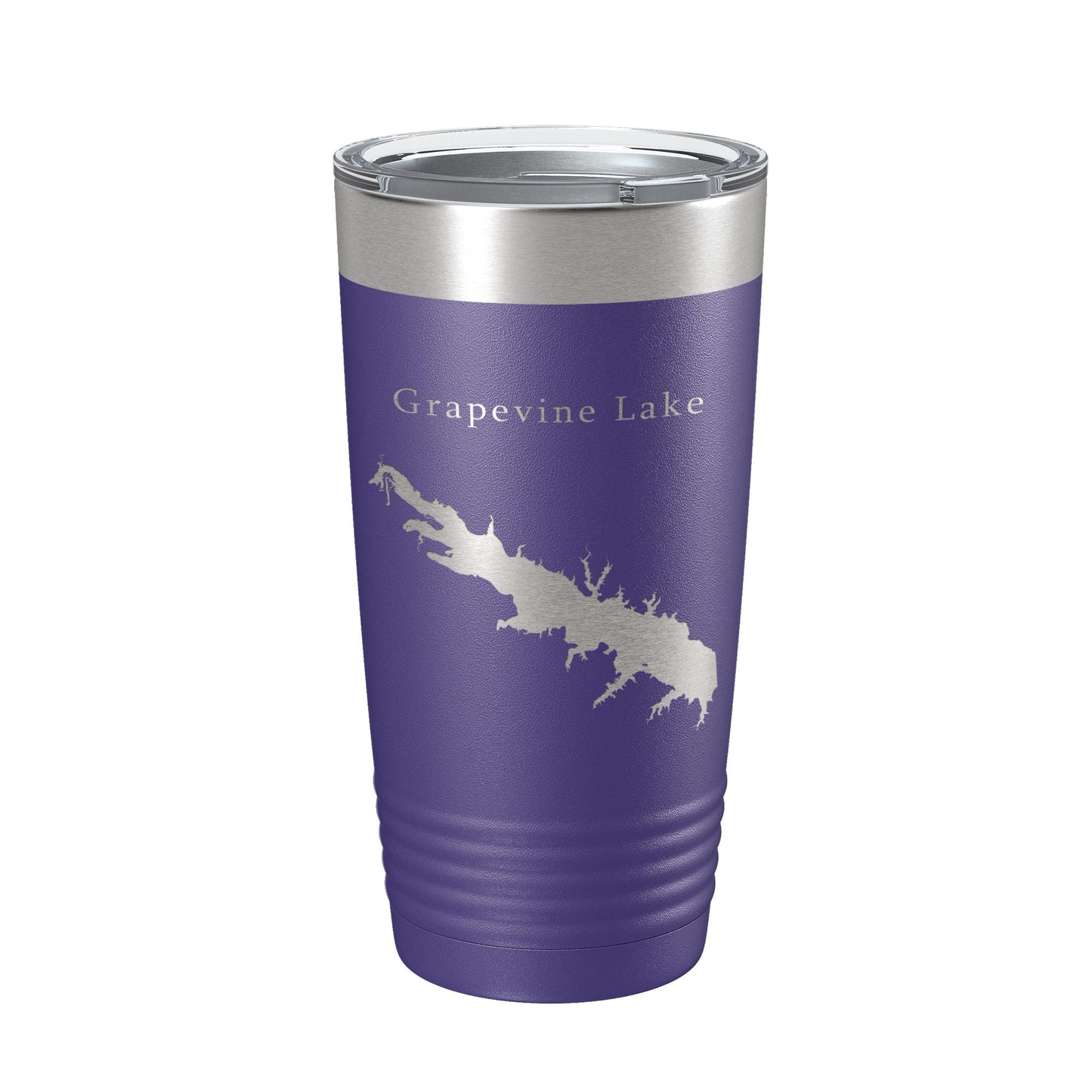 Grapevine Lake Map Tumbler Travel Mug Insulated Laser Engraved Coffee Cup Texas 20 oz-15