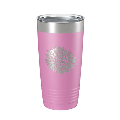 Sunflower Tumbler Sun Flower Travel Mug Gift For Women Insulated Laser Engraved Coffee Cup Birthday Mother's Day 20 oz-14