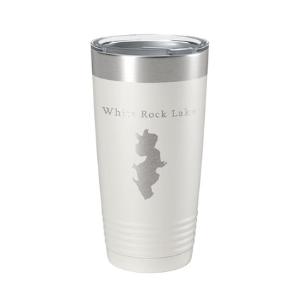 White Rock Lake Map Tumbler Travel Mug Insulated Laser Engraved Coffee Cup Dallas Texas 20 oz-7