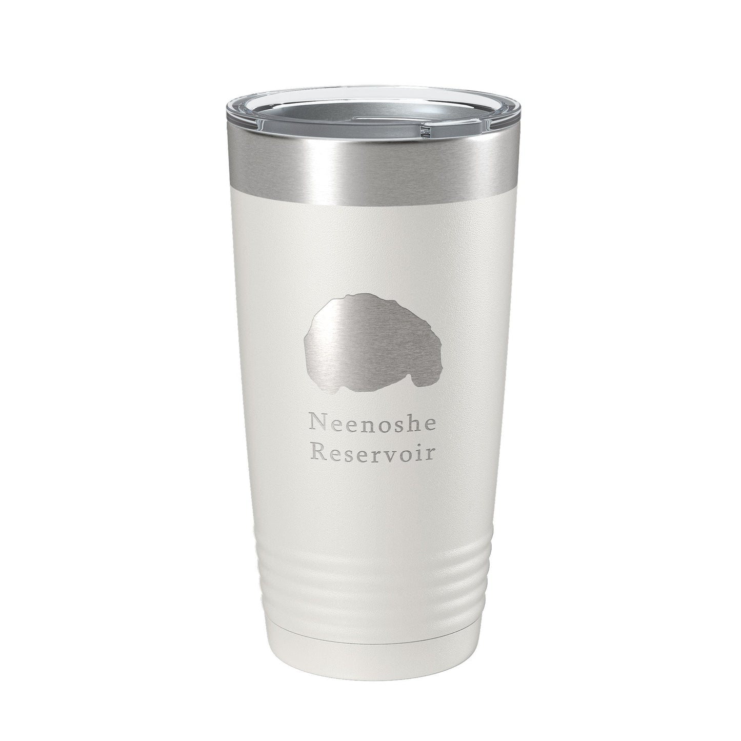 Neenoshe Reservoir Tumbler Lake Map Travel Mug Insulated Laser Engraved Coffee Cup Colorado 20 oz-1