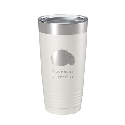 Neenoshe Reservoir Tumbler Lake Map Travel Mug Insulated Laser Engraved Coffee Cup Colorado 20 oz-7