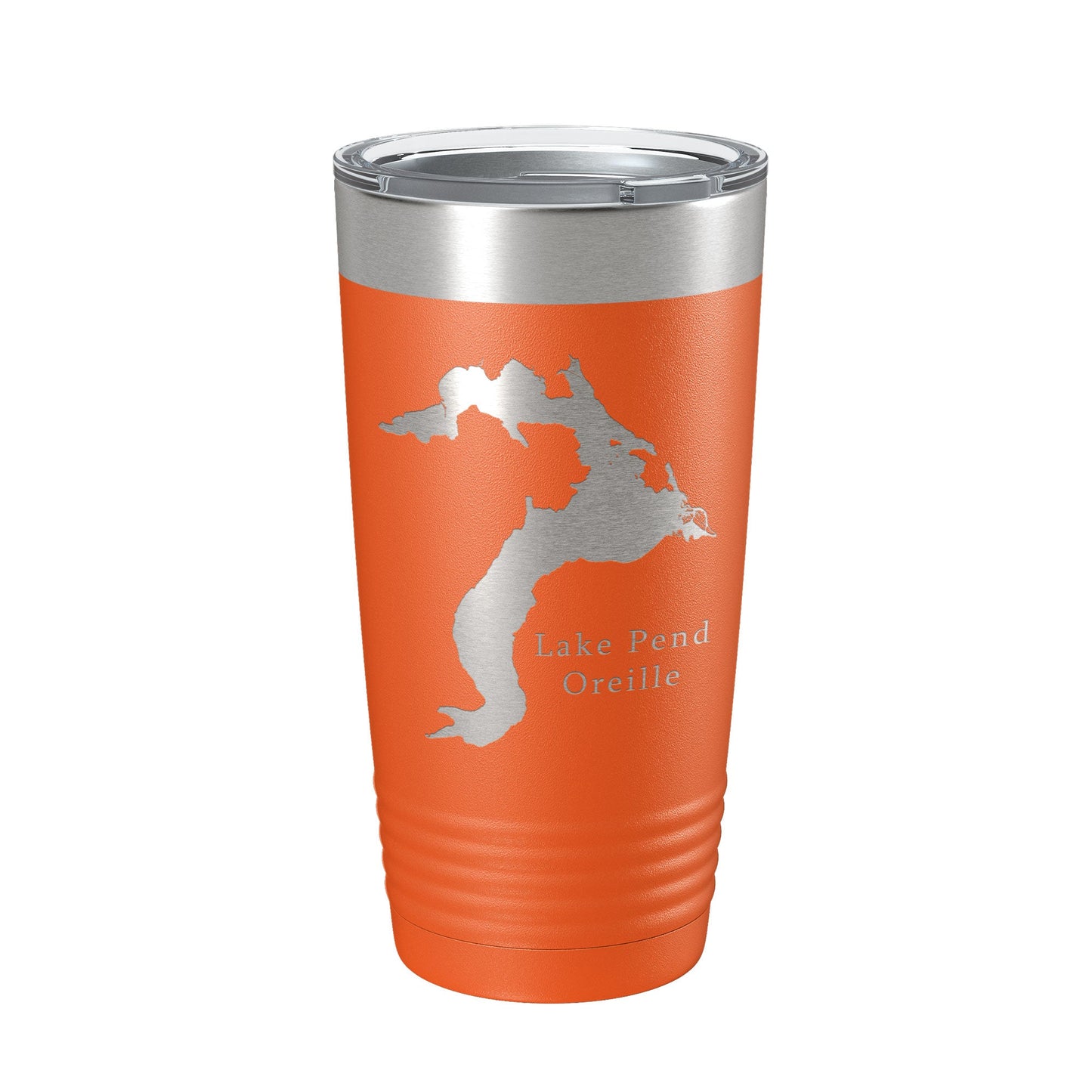 Lake Pend Oreille Map Tumbler Travel Mug Insulated Laser Engraved Coffee Cup Idaho 20 oz-17
