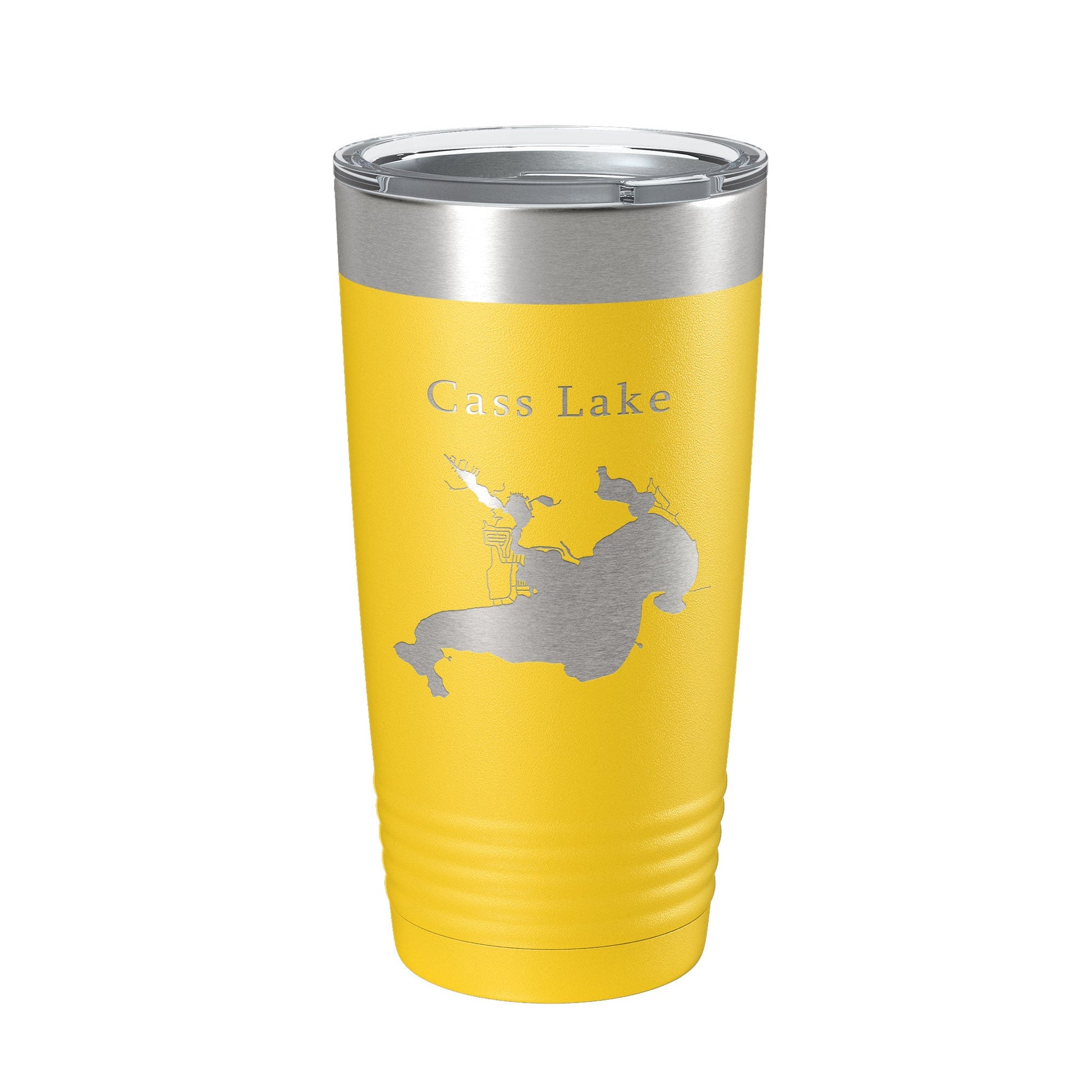 Cass Lake Map Tumbler Travel Mug Insulated Laser Engraved Coffee Cup Michigan 20 oz-4