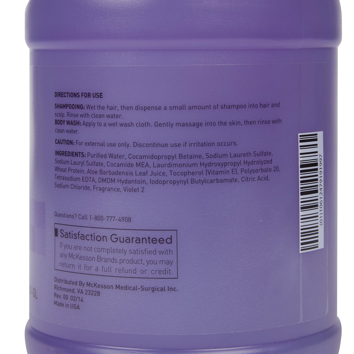 Tearless Shampoo and Body Wash McKesson 1 gal. Jug Lavender Scent