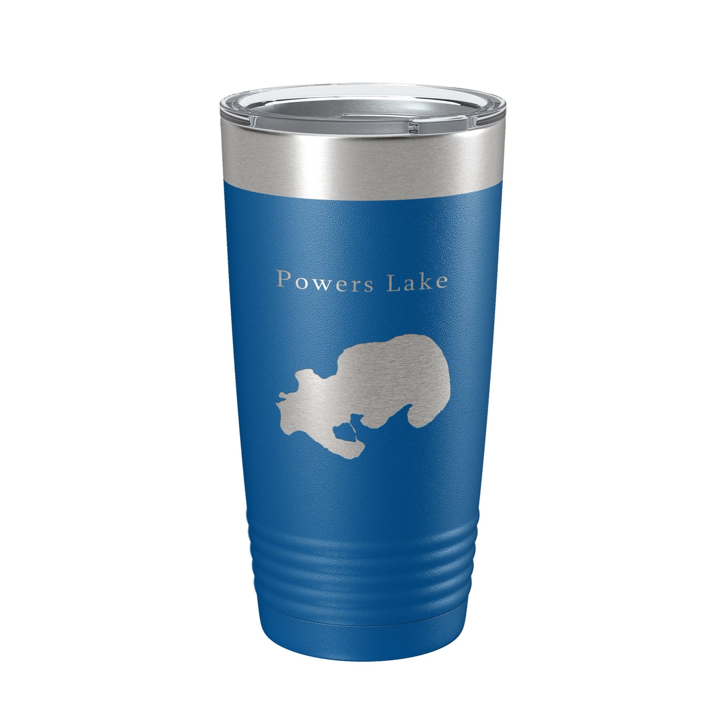 Powers Lake Map Tumbler Travel Mug Insulated Laser Engraved Coffee Cup Wisconsin 20 oz-6