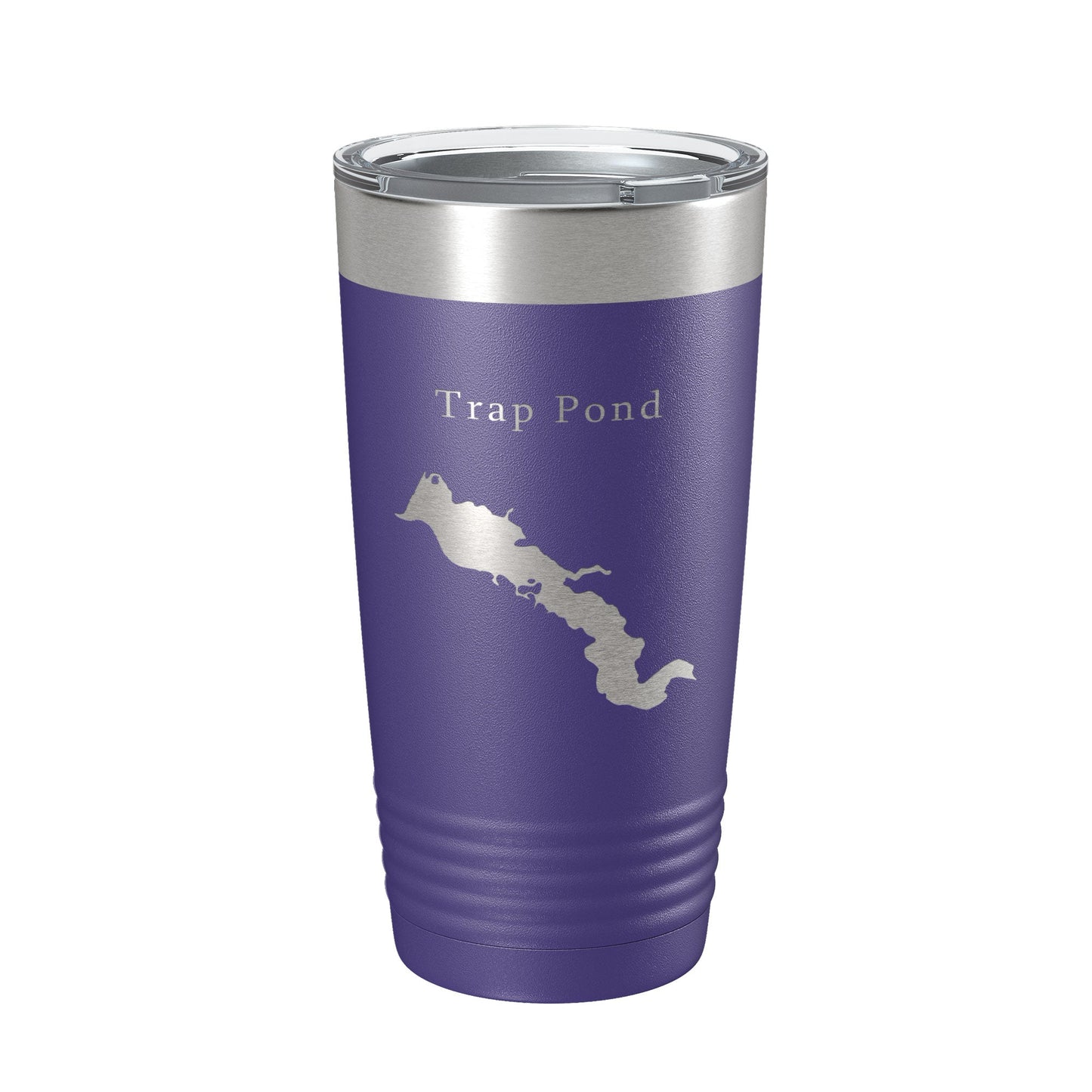 Trap Pond Tumbler Lake Map Travel Mug Insulated Laser Engraved Coffee Cup Delaware 20 oz-15