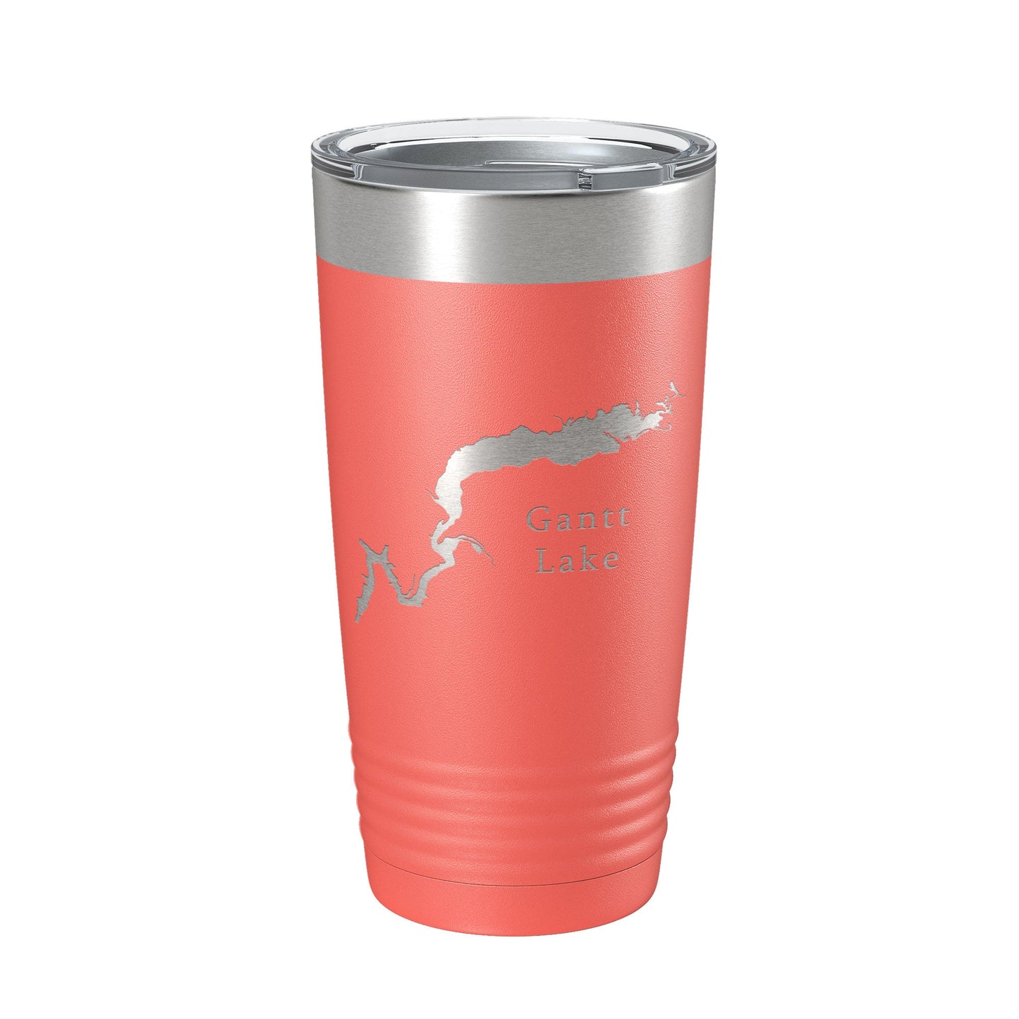 Gantt Lake Map Tumbler Travel Mug Insulated Laser Engraved Coffee Cup Alabama 20 oz-20