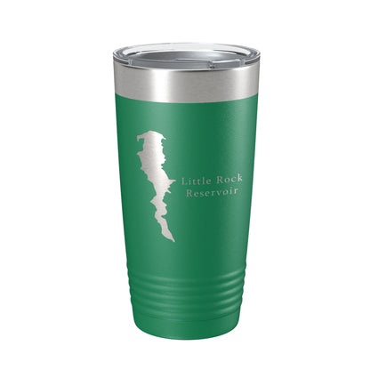 Little Rock Reservoir Tumbler Lake Map Travel Mug Insulated Laser Engraved Coffee Cup California 20 oz-9
