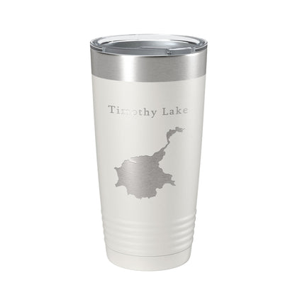Timothy Lake Map Tumbler Travel Mug Insulated Laser Engraved Coffee Cup Oregon 20 oz-1