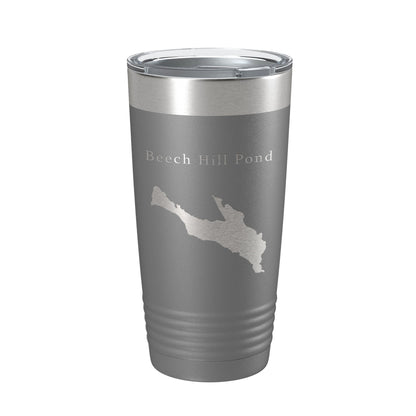 Beech Hill Pond Tumbler Lake Map Travel Mug Insulated Laser Engraved Coffee Cup Maine 20 oz-16