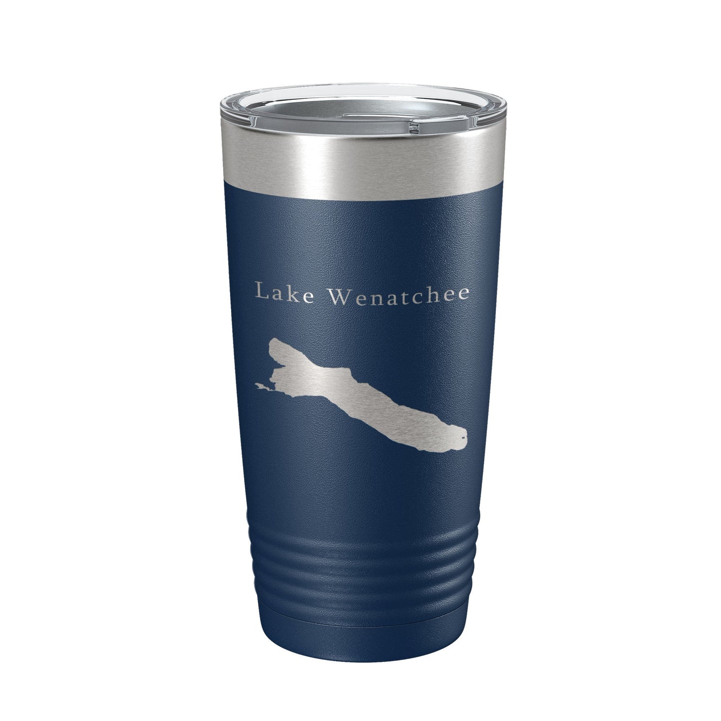 Lake Wenatchee Map Tumbler Travel Mug Insulated Laser Engraved Coffee Cup Washington 20 oz-2