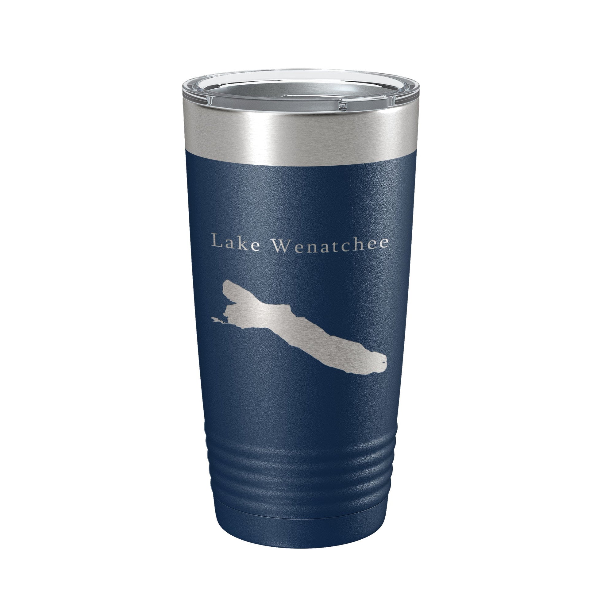Lake Wenatchee Map Tumbler Travel Mug Insulated Laser Engraved Coffee Cup Washington 20 oz-2
