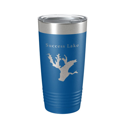 Success Lake Map Tumbler Travel Mug Insulated Laser Engraved Coffee Cup California 20 oz-6