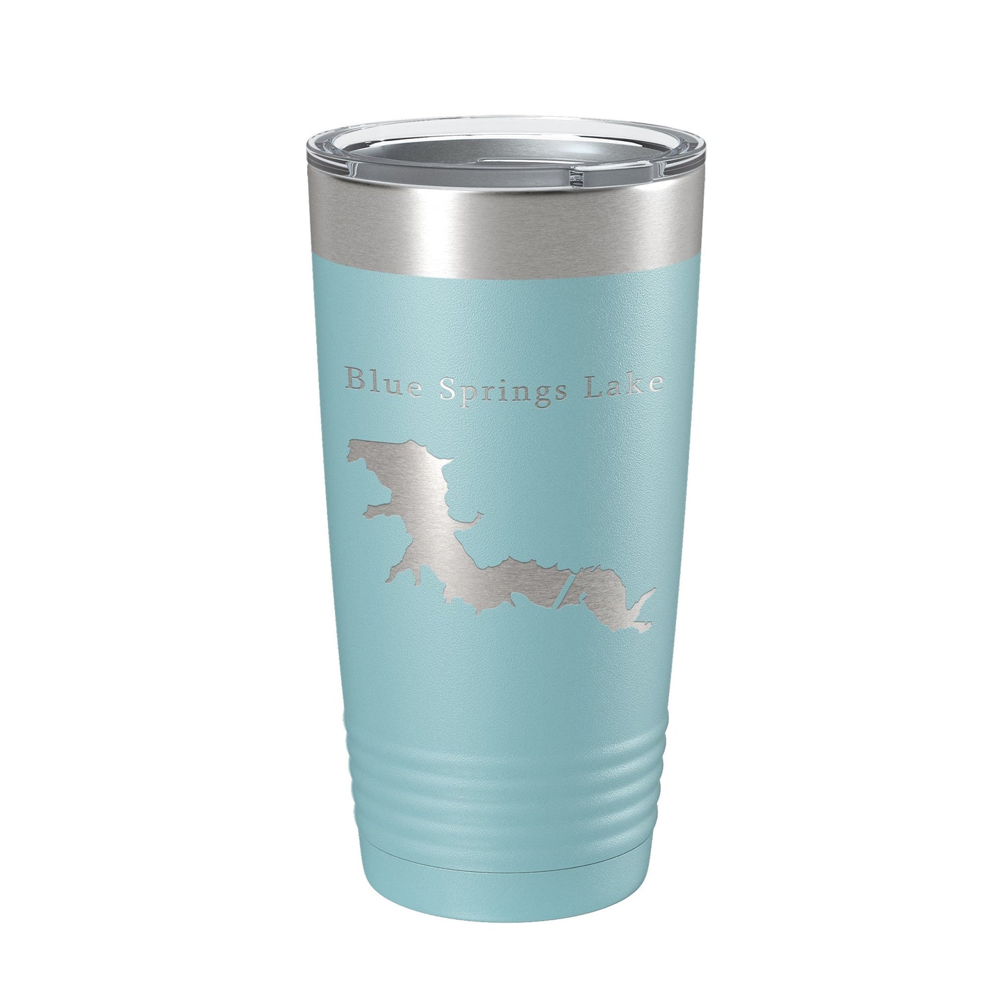 Blue Springs Lake Map Tumbler Travel Mug Insulated Laser Engraved Coffee Cup Missouri 20 oz-13