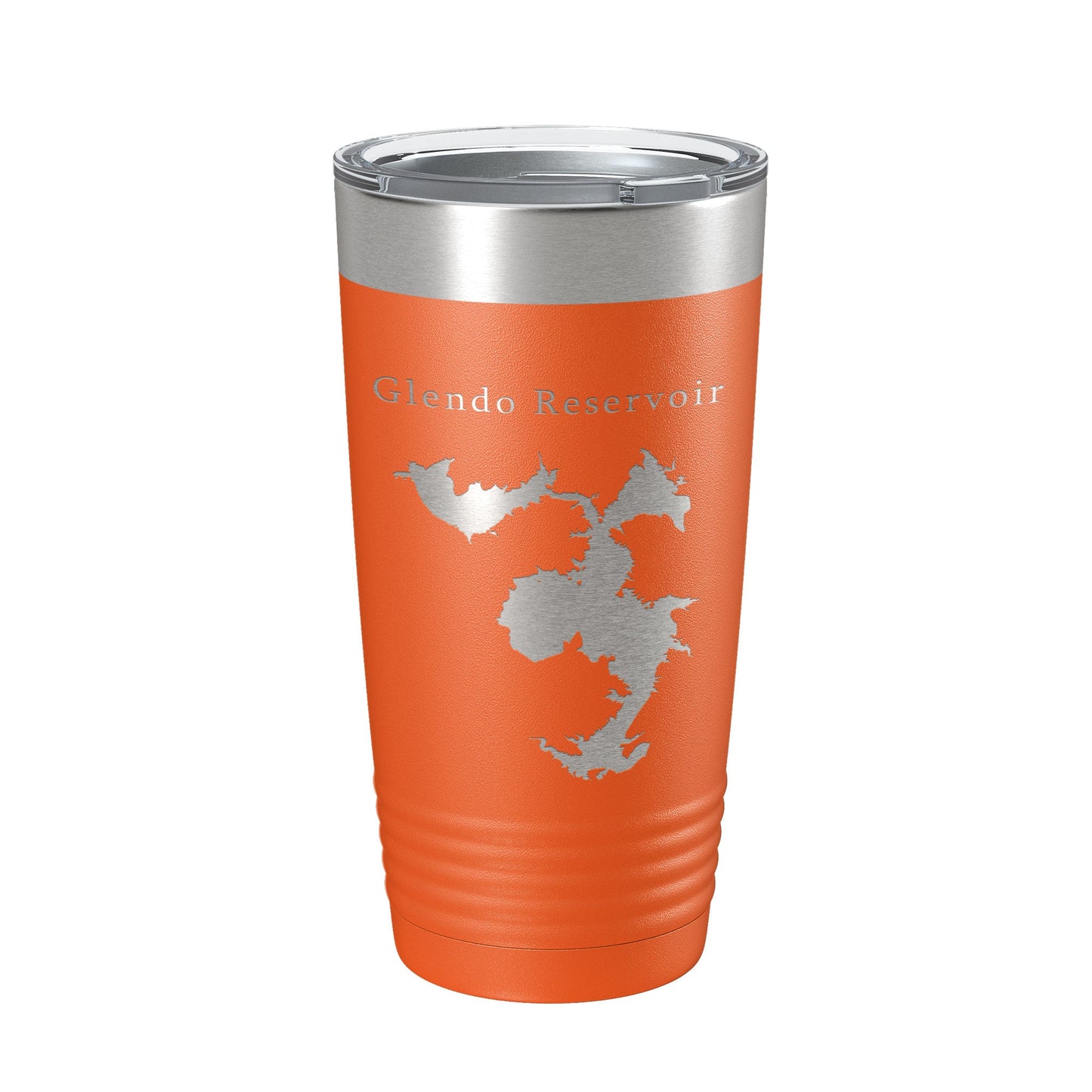 Glendo Reservoir Tumbler Lake Map Travel Mug Insulated Laser Engraved Coffee Cup Wyoming 20 oz-17