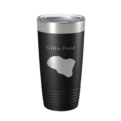 Gillis Pond Tumbler Lake Map Travel Mug Insulated Laser Engraved Coffee Cup Florida 20 oz-5