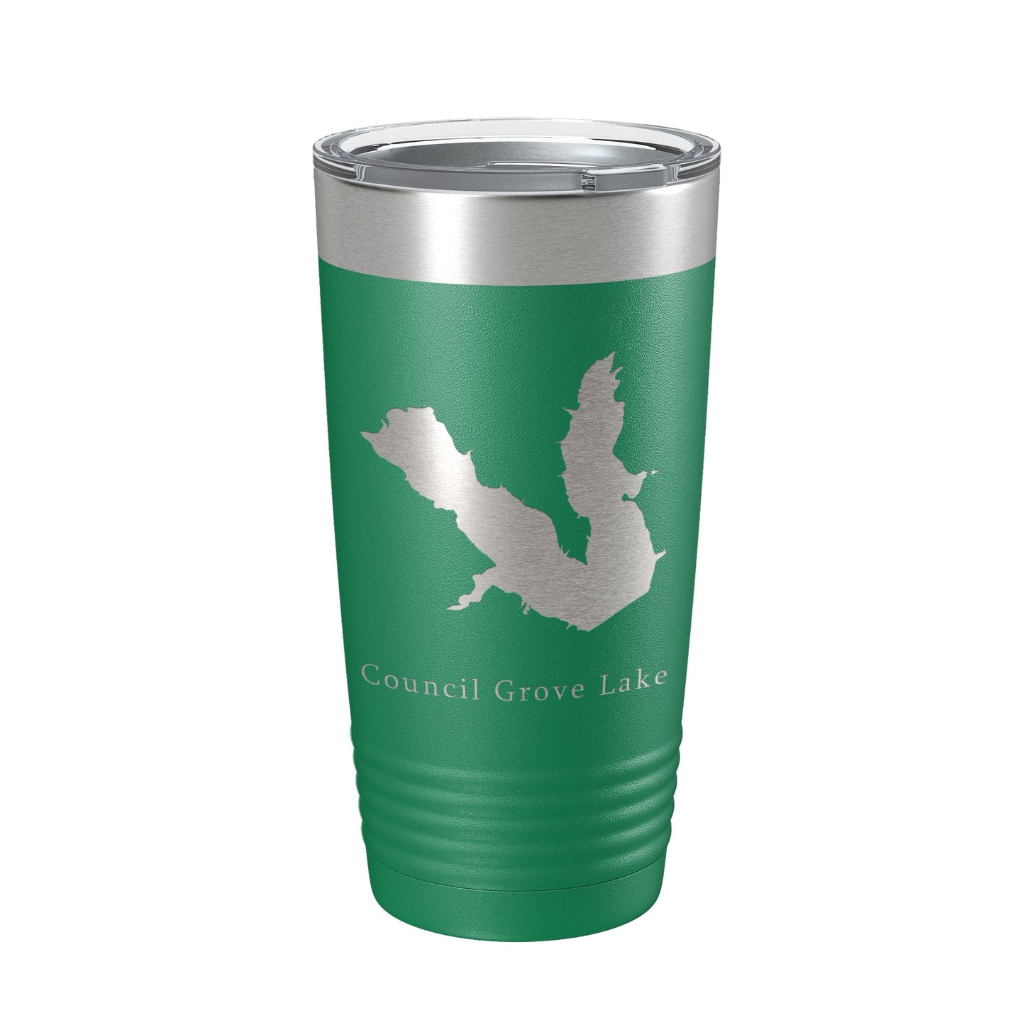 Council Grove Lake Map Tumbler Travel Mug Insulated Laser Engraved Coffee Cup Kansas 20 oz-9