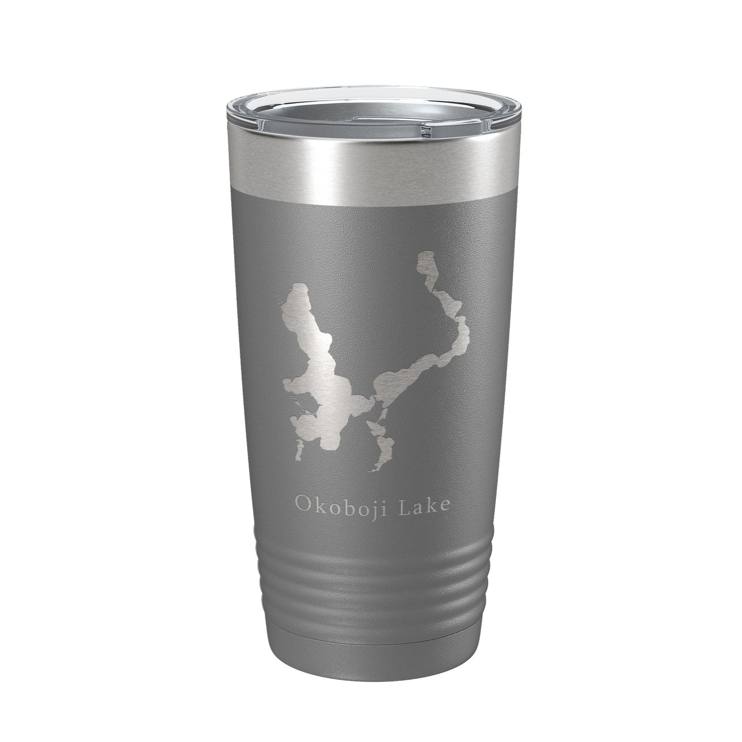 Okoboji Lake Map Tumbler Travel Mug Insulated Laser Engraved Coffee Cup Iowa 20 oz-16