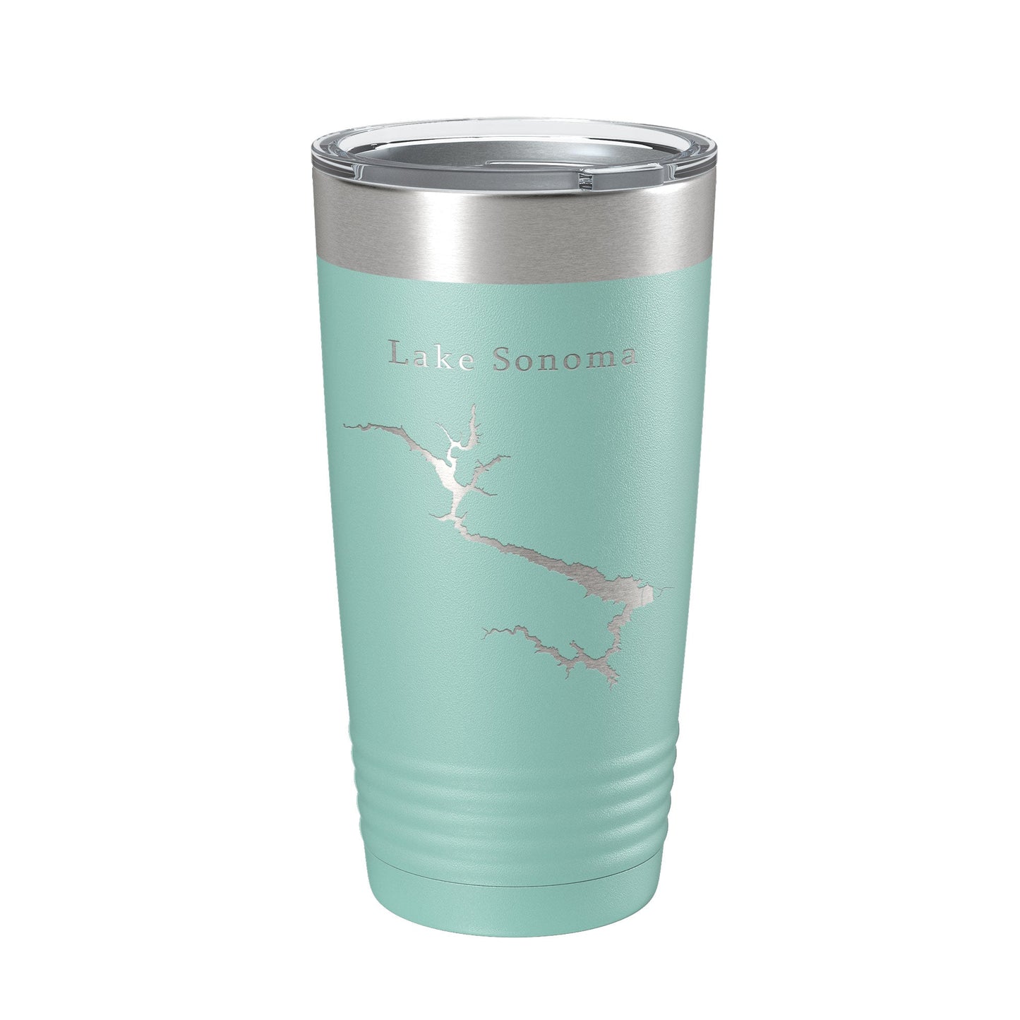 Lake Sonoma Map Tumbler Travel Mug Insulated Laser Engraved Coffee Cup California 20 oz-12
