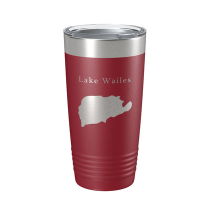 Lake Wailes Wales Map Tumbler Travel Mug Insulated Laser Engraved Coffee Cup Florida 20 oz-18