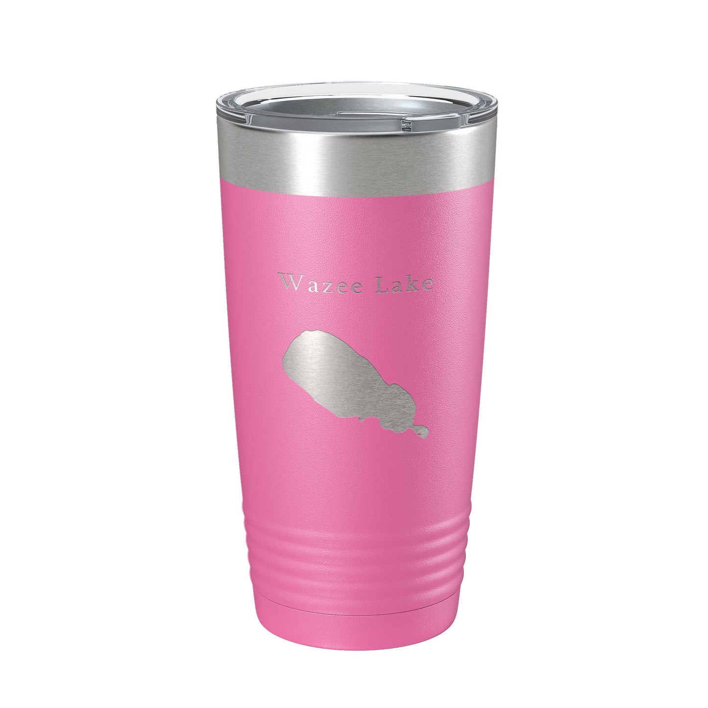 Wazee Lake Map Tumbler Travel Mug Insulated Laser Engraved Coffee Cup Wisconsin 20 oz-11
