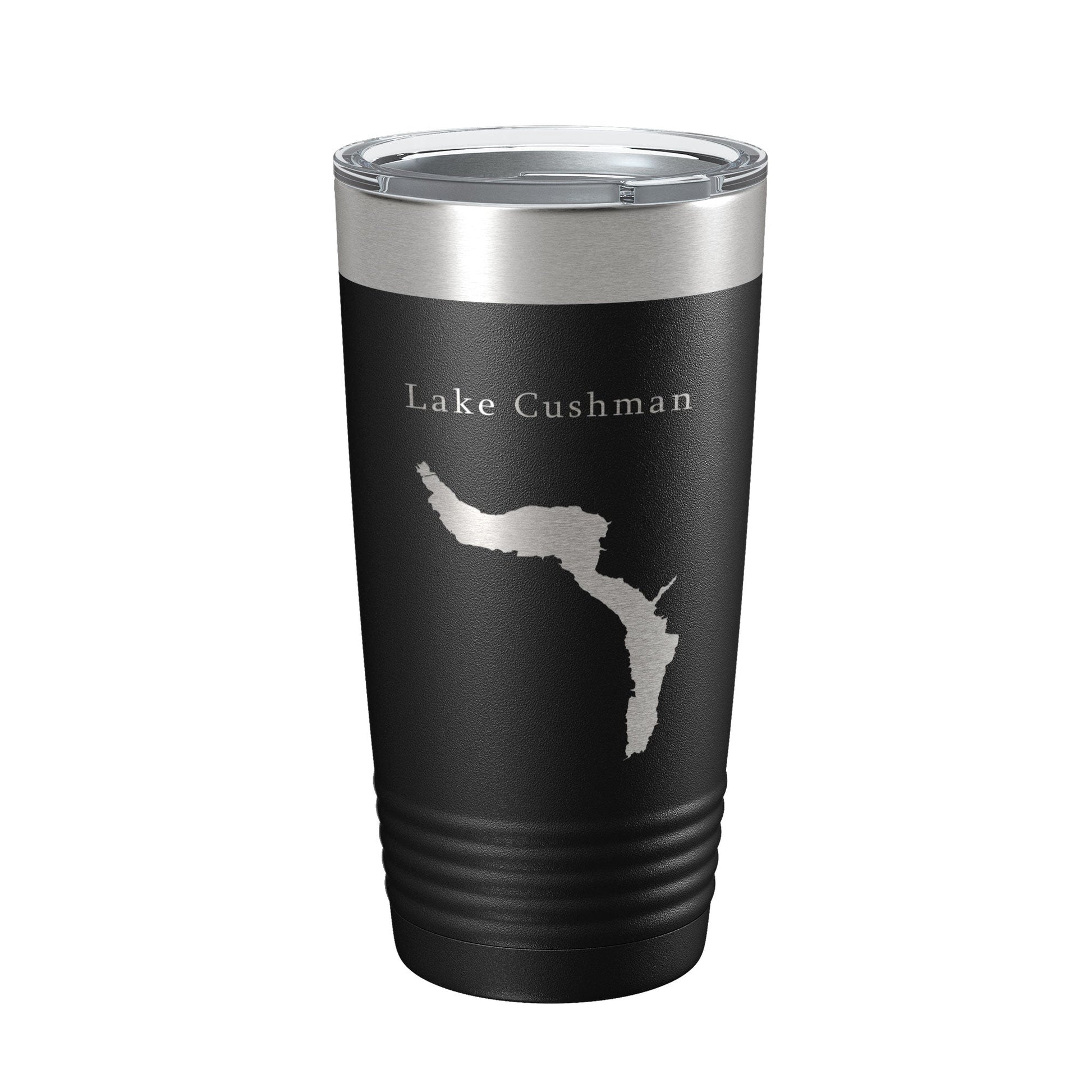 Lake Cushman Map Tumbler Travel Mug Insulated Laser Engraved Coffee Cup Washington 20 oz-5